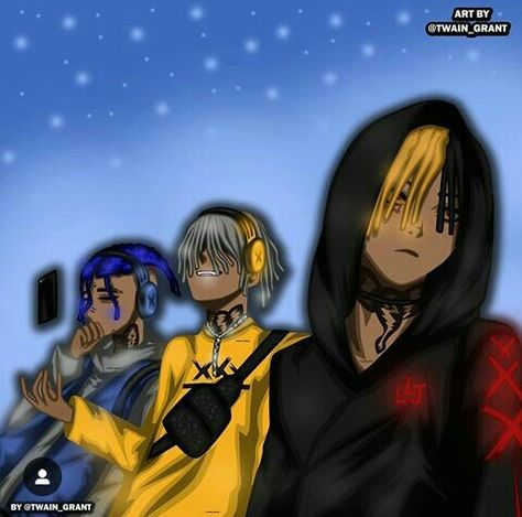 Xxxtentacion Aesthetic, Rapper And Anime, Astronaut Drawing, Trill Art, Anime Rapper, Trap Rap, Itachi Uchiha Art, Rapper Art, X Picture