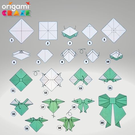 Learn how to make an origami bow with this easy tutorial. It's a simple way to add a touch of elegance to any Origami Patterns Step By Step, Bee Origami, Cute Papercraft, Origami Gift Boxes, Sticky Note Crafts, Easy Origami Animals, Easy Origami Flower, Paper Folding Art, Simple Origami