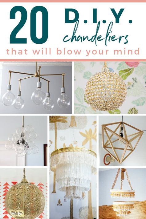 Vintage Lighting Diy, Diy Chandeliers, Diy Floors, Foyer Lights, Future Decor, How To Make A Chandelier, Chandelier Makeover, Diy Luminaire, Glamourous Bedroom