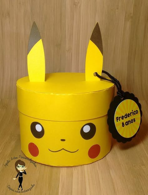 Pikachu Gift Ideas, Pokemon Valentines Box, Pokemon Valentine, Kids Valentine Boxes, Paper Box Diy, Valentine Mailbox, Pokemon Diy, Pokemon Cake, Bff Gifts Diy