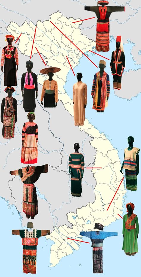 Vietnam has 54 ethnic groups and a correspondingly rich assortment of traditional dress. I wanted to share a small selection of different traditional women’s dress from across Vietnam for I have found Viet Traditional Dress, Vietnam Traditional Dress, Traditional Vietnamese Clothing, Vietnamese Traditional Clothing, Vietnam Clothes, Ancient Vietnam, Vietnamese Clothing, Traditional Women, Vietnam Dress