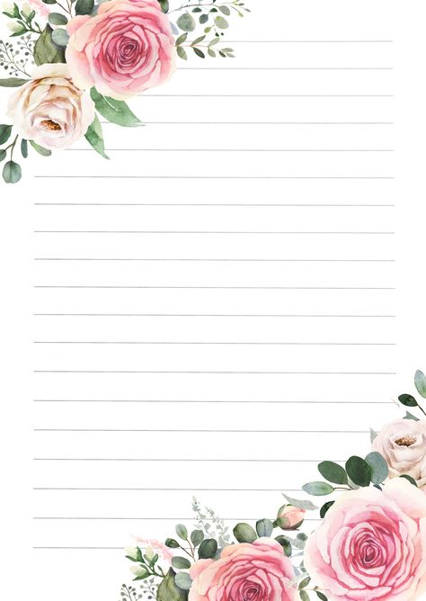 "- These instant download PDF files come with 4 designs as pictured (2 lined and 2 unlined note pages) - Standard A4 size (8.3 X 11.7 inches) - Suggestions of use: school/work notes, letters, journal, scrapbook... - Please message me through Etsy if you desire different sizing. - There will be NO physical item to be shipped to you. Please type \"AGREE\" in the personalization note box during checkout. - Quality inks and professional printers will yield best prints. Best Regards, Sweetnote Paper Journal Book Design, A4 Size Paper Border Design Flower, Notes Letters, Work Notes, Printable Paper Patterns, Printable Lined Paper, Flower Notebook, Writing Paper Printable Stationery, Free Printable Stationery