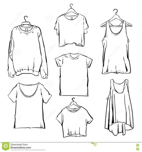 Outfit Outline, Clothes Clipart, Fashion Drawing Sketches, Shirt Drawing, Clothing Sketches, Fashion Drawings, Outline Drawing, Dress Sketches, Fashion Design Drawings