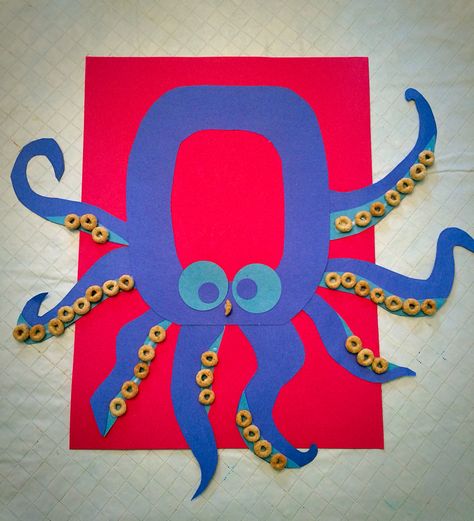 O is for Octopus!! O is for...Preschool letter of the week.  Letter O craft. O Letter Crafts For Preschool, O Letter Craft Preschool, Letter O Octopus Craft, Letter O Crafts For Preschoolers Octopus, Letter O Activity For Preschoolers, Letter O Projects For Preschool, Letter O Is For, O For Octopus Craft, Letter O For Octopus