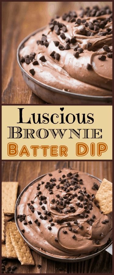 Luscious Brownie Batter Dip (Easy Dessert Dip Recipe!) - Oh Sweet Basil Brownie Batter Dip Recipe, Party Food Easy, Brownie Batter Dip, Easy Dessert Dips, Dessert Dip Recipes, Sweet Appetizer, Smores Dessert, Coconut Dessert, Sweet Dips