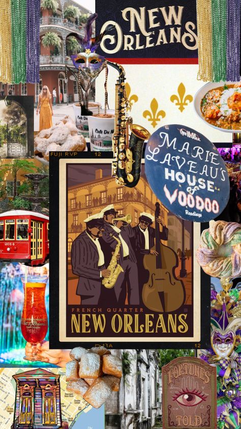 New Orleans #neworleans New Orleans Aesthetic Wallpaper, Vintage New Orleans Aesthetic, Nola Aesthetic, New Orleans Theme, New Orleans Aesthetic, 1920s Aesthetic, New Orleans Party, Usa Wallpaper, Art Muse