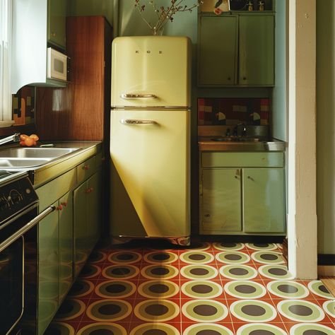 Unlock The Secrets Of A 1970s Kitchen: Transform Your Kitchen Into A Retro Haven - Edward George Kitchen Design 70s, Kitchen 80s Style, 70s Wood Kitchen, 70s Wood Cabinets Kitchen, 70s Kitchen Tiles, 70s Retro Kitchen, Retro Inspired Kitchen, 60s Bathroom Aesthetic, 70s Fridge