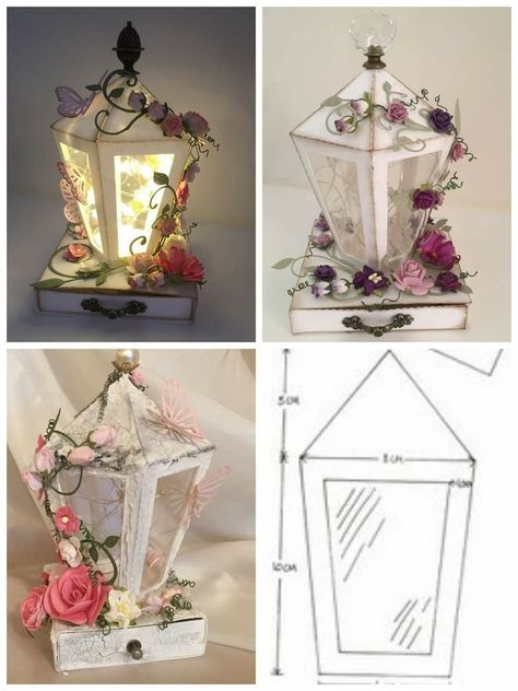 Diy Flower Lights, Butterfly Wall Art Diy, Lantern Crafts, Carton Diy, Christmas Decs, Diy Room Decor For Teens, Library Display, Lantern Ideas, Easy Handmade