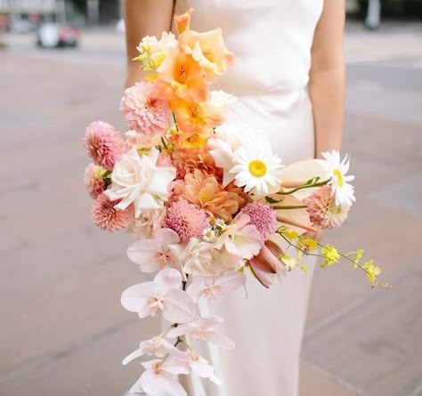 It's Beautiful Here on Instagram: "Einnie +Tom ..and dream bouquet inspo for your Saturday by the ever talented @giastudio_ ☀️🌸�🧡🌾🍋🕊 Recently featured on @hellomaymagazine x #bouquetinspo #bouqetdreams #bouquet #floralinspiration #floraldesign #floralart #bloom #weddingideas #weddingstyle #styleinspo #citystyle #citywedding #itsbeautifulhere #funcouple #dreamday #palettegoals #weddingplanning #lovers #candidweddingphotography #funlovers #itsbeautifulhereweddings #familyalbum #melbourneweddin Orchid Bridal Bouquets, Orchid Bouquet, Orchid Wedding, Hand Bouquet, Pink Orchids, Wedding Mood, Bride Bouquets, Bridal Flowers, Flower Bouquet Wedding