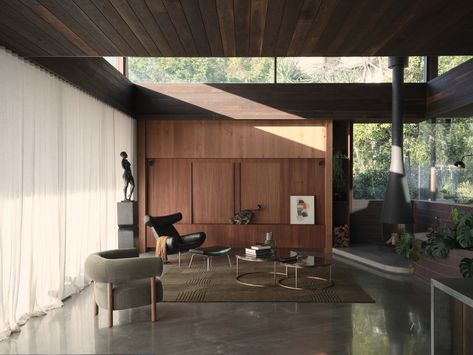 Khao Yai, Mid Century Modern Living Room, The Local Project, Residential House, Stairs Design, Natural Elements, Mid Century House, Residential Interior, Apartment Interior