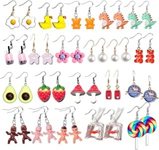 Amazon.com: Worm On A String Earrings Goldfish Drawing, Worm On A String, Weird Earrings, Earrings Funny, String Earrings, Funny Earrings, Bottle Earrings, Kawaii Earrings, Food Earrings