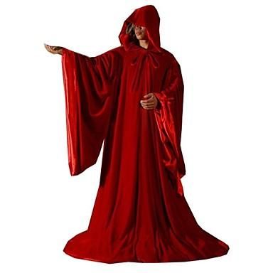 Red Wizard Christmas Costume From Yuhaobo2005, $72.26 | Dhgate.Com Wizard Cloak, Goth Halloween Costume, Wizard Robes, Gothic Halloween Costumes, Halloween Capes, Medieval Cloak, Gothic Costume, Ren Fest, Red Costume