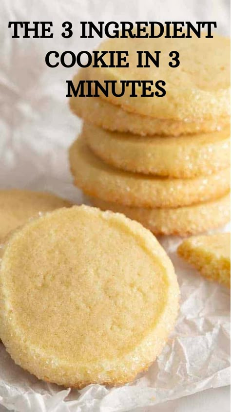 Looking for an easy, quick dessert? Try these Three Ingredients Biscuits! This 3 Ingredient Biscuit recipe is perfect for when you want a sweet treat in a snap. With just flour, sugar, and butter, you can whip up these Three Ingredient Sweets in no time. Perfect for Easy Snack Recipes With Few Ingredients, these Three Ingredient Butter Cookies are a must-try for anyone who loves Quick Baking Recipes. Enjoy this simple recipe for a delicious treat that’s sure to satisfy your cravings! Easy 3 Ingredients Recipes, Simple Treats 3 Ingredients, Simple Cookies Recipes 3 Ingredients, Vegan Easy Dessert 3 Ingredients, 3 Ingredient Cool Whip Cookies, 5 Minute Snacks 3 Ingredients, Dessert Recipes With Few Ingredients, Small Ingredient Desserts, No Flour Baking Recipes