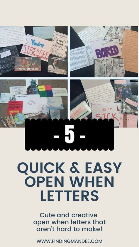 5 Easy Open When Letter Ideas - Finding Mandee Open When Letter Ideas, Open When Letters Topics, Open When Letters, Letter Ideas, Distance Love, Long Distance Love, Picture Letters, Encouraging Scripture, Open When