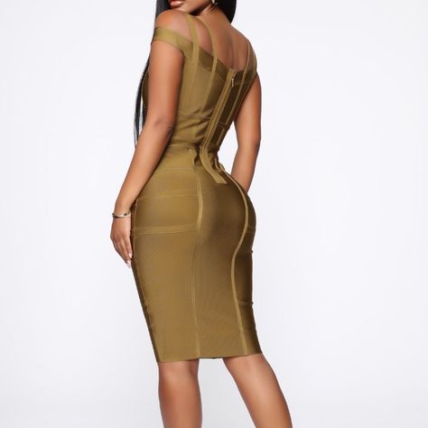 Olive Green Bandage Dress (Fashion Nova) Green Bandage Dress, Fashion Nova Dress, Fashion Nova Dresses, Bandage Dress, Dress Fashion, Dress Brands, Olive Green, Fashion Nova, Fashion Dresses