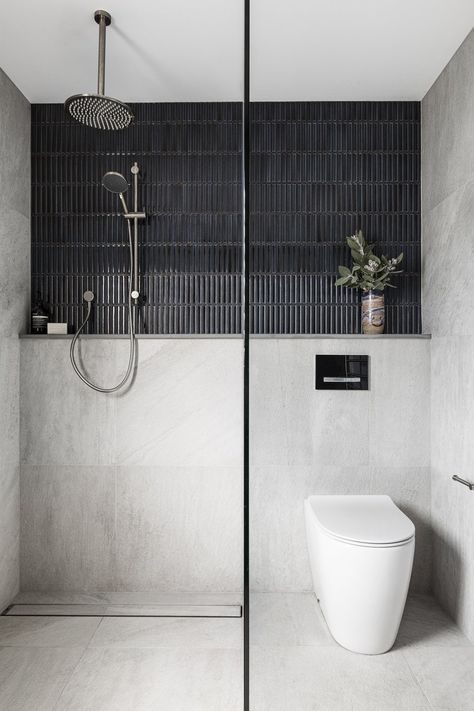 PORT MELBOURNE — Dezign Muse Small Ensuite, Boutique Interior Design, Bathroom Design Decor, Toilet Design, Bathroom Inspiration Decor, Boutique Interior, Bathroom Design Small, Bathroom Renos, House Bathroom