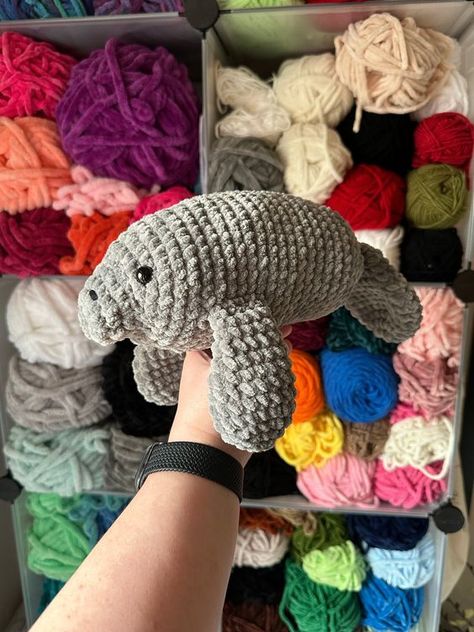 Crochet patterns Plush Yarn Crochet Ideas, Crochet Manatee Pattern, Manatee Amigurumi Pattern Free, Crochet Manatee Free Patterns, Manatee Crochet Pattern, Manatee Crochet Pattern Free, Manatee Amigurumi, Crochet Manatee Pattern Free, Crochet Manatee