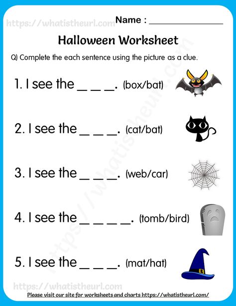 Halloween School Activities 1st Grade, Halloween Writing 1st Grade, Halloween Worksheets 1st Grade, Halloween Exercises For Kids, Halloween Grade 1, Halloween 1st Grade, Halloween Worksheets Preschool, Halloween Worksheets For Kids, Worksheet 1st Grade