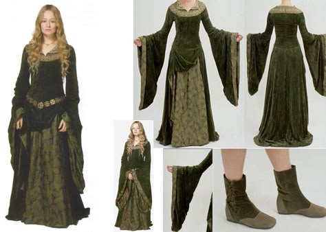 Eowyn Dress, Medieval Wedding Dress, Lotr Costume, Medieval Gown, Medieval Wedding, Costume Patterns, Medieval Clothing, Medieval Dress, Medieval Fashion