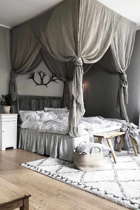 18 BEST CANOPY BED EXAMPLES TO INTRODUCE INTO YOUR BEDROOM By: Glaminati Media | Updated: 11/06/2018 Canopy Bed Curtains, Elegant Bedroom Decor, Interior Design Minimalist, Romantic Home Decor, Gorgeous Bedrooms, Bohemian Bedroom Decor, Romantic Bedroom, Elegant Bedroom, Trendy Bedroom