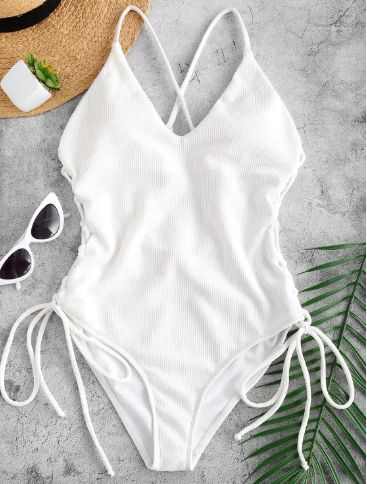 Tracy Outfits, Swimsuits 2020, Shaping Swimsuit, Swimsuit White, High Cut Swimsuit, Diy Tv, White Swimsuit, Cute Swimsuits, Vacation Mode