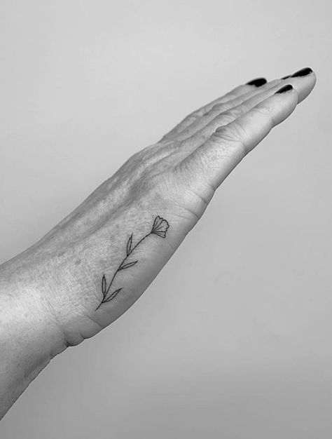 Side Hand Placement Side Tattoos Women, Side Hand Tattoos, Stick Poke Tattoo, Hand Placement, Tattoos For Women Flowers, Hand Tattoos For Women, Hand Flowers, Poke Tattoo, Side Tattoos