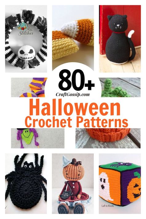 Over 80 Halloween Patterns to Crochet to decorate your home for Halloween, gift ideas and decorations, door wreaths and Halloween Toys #freecrochetpatterns #crochet #Halloween Free Halloween Crochet Patterns, Free Halloween Crochet, What Is Halloween, Fall Crochet Patterns, Red Heart Patterns, Adornos Halloween, Halloween Crochet Patterns, Crochet Fall, Holiday Crochet