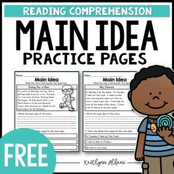 Winter Comprehension, Nonfiction Main Idea, Main Idea Activities, Reading Main Idea, Animals In Winter, Teaching Main Idea, Main Idea Worksheet, Emergency Numbers, Slp Ideas