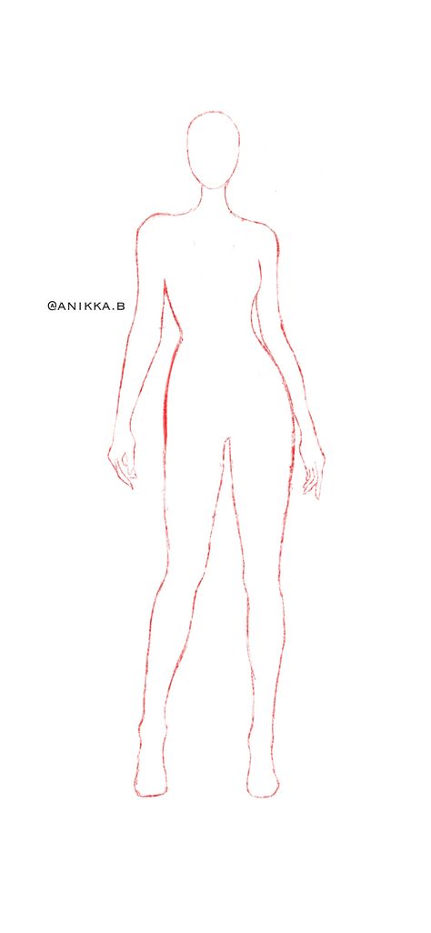 Body Outlines Female, Costume Renderings Template, Body Outline Drawing Fashion Design, Dress Outline Template, Drawing Body References Female, Outfit Template Drawing, Character Design Template Art, Fashion Doll Drawing Base, Character Body Template