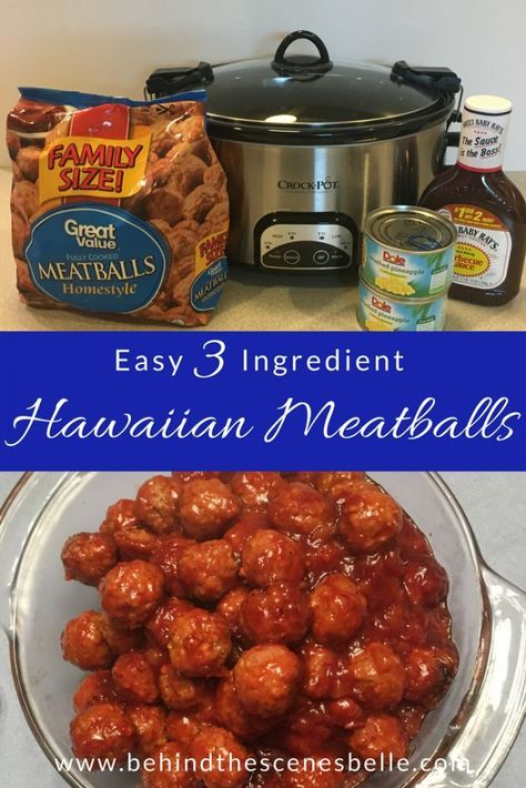 Slow Cooker Hawaiian Meatballs, Dishes For A Crowd, Appetizer For A Crowd, Hawaiian Meatballs, Luau Party Food, Luau Food, Appetizers For A Crowd, Potluck Dishes, Hawaiian Food