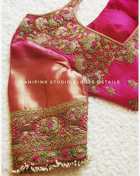 Paithani Blouse Design, Exclusive Blouse Designs, Blouse Design Aari Work, Paithani Blouse, 50 Blouse Designs, Blouse Maggam Work, Blouse Designs Catalogue, Maggam Work Blouse, Latest Blouse Designs Pattern