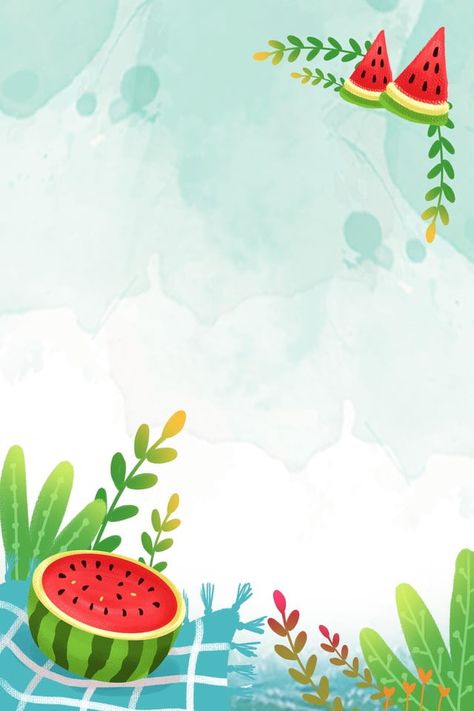 Refreshing Images, Watermelon Poster, Summer Background Images, Boy Background, Watermelon Background, Watermelon Illustration, Watermelon Girl, Watermelon Wallpaper, Frozen Wallpaper