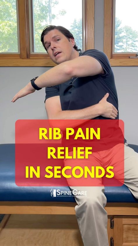 👉 Dr. Rowe shows how to fix a rib that feels popped, slipped, or just out of place. This exercise is easy, can be done at home, and… | Instagram Rib Pain Relief, Muscle Cramps Remedies, Windshield Wiper Exercise, Michael Rowe, Rib Pain, Upper Back Exercises, Pain Relief Remedies, Tension Relief, Back Pain Remedies