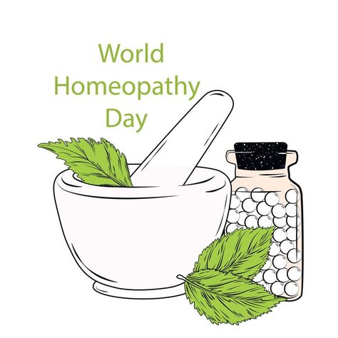 World Homeopathy Day. April 11. Vector stock illustration. isolated on a white background. Herbs in a mortar. Mint leaves. Aromatherapy. Natural cosmetics. World Homeopathy Day, Homeopathy Remedies, April 11, Mint Leaves, Homeopathy, Natural Cosmetics, Vector Stock, Aromatherapy, Vector Art