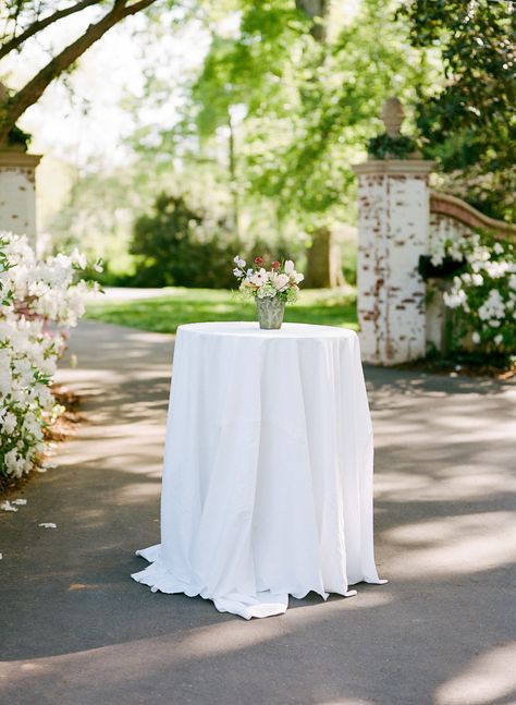 Wedding Cocktail Table Decor, Floral Spring Wedding, Wedding Cocktail Tables, Cocktail Table Decor, Cocktail Hour Wedding, Tent Reception, Cocktail Reception, Bridesmaid Dress Colors, Charlotte North Carolina