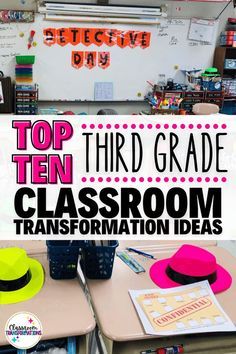 3rd Grade Classroom Schedule, Classroom Layout Ideas Elementary 3rd Grade, 3rd Grade Classroom Layout, 3rd Grade Classroom Transformations, 3rd Grade Decor, Third Grade Math And Science Classroom, Classroom Themes For 3rd Grade, 3rd Grade Room Transformation, Third Grade Classroom Library