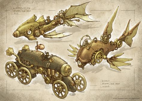 Steampunk Vehicles, Steampunk Machine, Steampunk Machines, Steampunk Ship, Steampunk Glasses, Steampunk Illustration, Steampunk Vehicle, Steampunk Animals, Steampunk Artwork