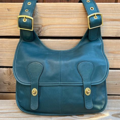 Here We Have A 2008 Pony Express Limited Edition Bag With Coach Classic Tattersall Lining In Beautiful Teal Color. A Remake Of The Bonnie Cashin Original Pony Express That Was Made In Limited Quantities Solely For Certain Nyc Flagstaff Stores And/Or The Actual Original Bleecker Street Boutique Locations. Extremely Rare And Almost Impossible To Come By. A Definite Collector Item. This Is A Piece My Client Finally Agree To Relist After My Mistake On The List Price Over A Year Ago. Definitely A Onc My Mistake, Bleecker Street, Pony Express, Bonnie Cashin, Limited Edition Bag, Coach New York, White Purses, Coach Crossbody Bag, Leather Hobo Bag