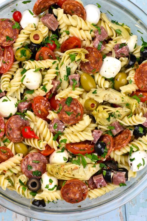 Antipasto Pasta Salad, Antipasto Pasta, Antipasto Salad Recipe, Antipasto Pasta Salads, Chicken Salads, Homemade Italian Dressing, Antipasto Salad, Meat Pasta, Best Pasta Salad