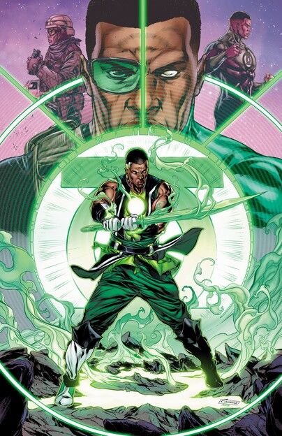 Green Lantern Wallpaper, Green Lantern John Stewart, John Stewart Green Lantern, Green Lantern Costume, Lantern Art, John Stewart, Green Lantern Corps, Univers Dc, Black Comics