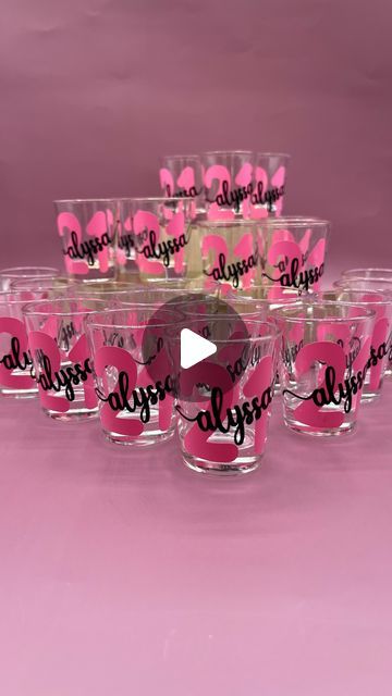 Nancy Daughtrey Church on Instagram: "Thanks,Michelle for shopping with us! Wishing Alyssa a very happy 21st Birthday. 🎂🎂🎂 #21stbirthday  #personalizedshotglasses #personalizedgifts  #21stbirthdayvibes #21stbirthdaygift #birthdaygirl #birthdayparty #21stbirthdayparty #giftsforher #customshotglass #personalizedgifts #personalizedshotglass #personalizedshot https://littlebumblebestudio.etsy.com/listing/1674673870" Birthday Shot Glasses, Birthday Shots, Personalized Shot Glass, Happy 21st Birthday, Shot Glasses, Birthday Party Favors, 21st Birthday, Very Happy, Shot Glass