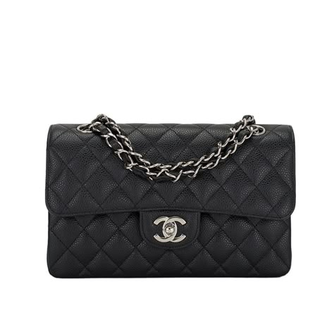 Chanel Black Quilted Caviar Small Classic Double Flap Bag | From a collection of rare vintage shoulder bags at https://www.1stdibs.com/fashion/handbags-purses-bags/shoulder-bags/ Vintage Chanel Flap Bag, Chanel Flap Bag Small, Chanel Classic Flap Bag Small, Chanel Small Classic Bag, Classic Flap Chanel, Ladies Purses Handbags Style, Chanel Black Bag, Ladies Purses Handbags, Classic Chanel Bag