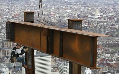 Men of Steel : 52nd Floor : Barbara Johnston Photography : Barbara Johnston Photography Vintage Go Karts, Steel Erectors, Male Privilege, Iron Workers, Iron Worker, Tower Crane, Steel Worker, Baskets For Men, Steel Fabrication