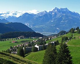 My home for 2 summers. An amazing view. Leysin Switzerland, Evian Water, Travel Switzerland, Semester Abroad, Alpine Village, American School, School Holiday, Gorgeous Scenery, Winterthur