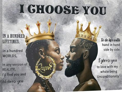 Black Marriage Art, Black Romance Art, Black King And Queen Art, Physical Boundaries, Black Love Artwork, Black Love Quotes, Love My Husband Quotes, African American Wall Art, African Love