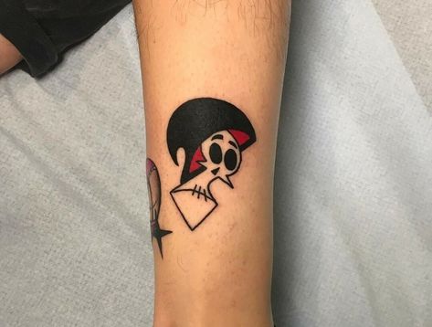 Billy And Mandy Tattoo, Billy And Mandy, Billy Y Mandy, 90s Tattoos, Grim Adventures, Stitch Tattoo, Traditional Tattoo Flash, Funny Tattoos, Tattoo Art Drawings