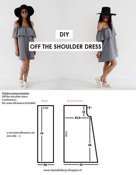 Off Shoulder Diy, Diy Fashion Trends, Sewing Fashion, Diy Vetement, Short Hairstyle, Easy Sewing Patterns, Diy Sewing Clothes, Clothes Sewing Patterns, Fashion Sewing Pattern