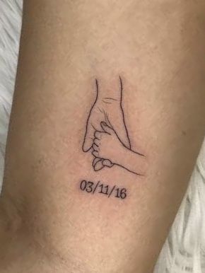 Mom Tattoo Designs For Son And Daughter, Grandma Tattoo In Memory Of, Grandparent Tattoos, Grandparent Tattoo, Father Daughter Tattoos Meaningful, Palm Size Tattoos, Grandparents Tattoo, Brother And Sister Tattoo Ideas, Sister Tattoo Ideas