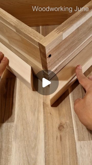 Woodworking-June on Instagram: "Wooden corner joint tips #woodworking" Joints Woodworking, Garden Ideas, Woodworking, Audio, The Originals, Wood, On Instagram, Instagram