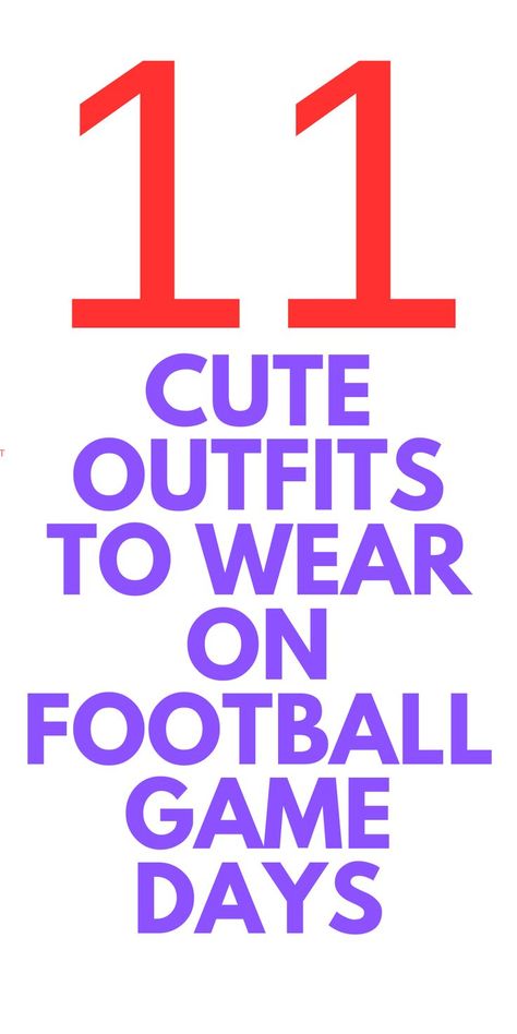 11 CUTE OUTFIT IDEAS FOR FOOTBALL GAME DAYS - HERE ARE OUTFITS FOR GAME DAY. Outfit Ideas For Football Games, Football Party Outfit, Cute Football Outfit, Football Mom Outfit, Football Parties, Party Outfits For Women, Football Game Outfit, Cute Outfit Ideas, Outfits To Wear